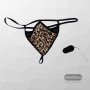 Leopard Grain Underwear Remote control vibrating t-back VP-002